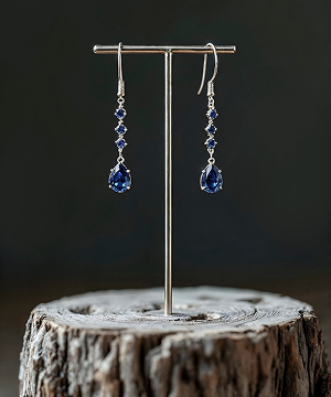 Blue Sapphire Earrings